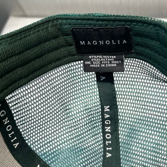 NEW Magnolia Lake Waco Trucker Hat Cap Snapback Adjustable Green White Silos - Picture 8 of 8